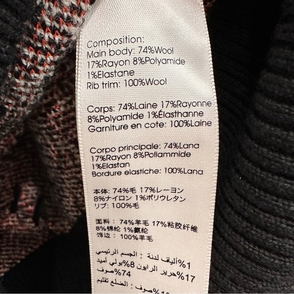 3.1 Phillip Lim Sweater Size Medium Wool Plaid Jacquard Oversized Womens - Picture 4 of 8